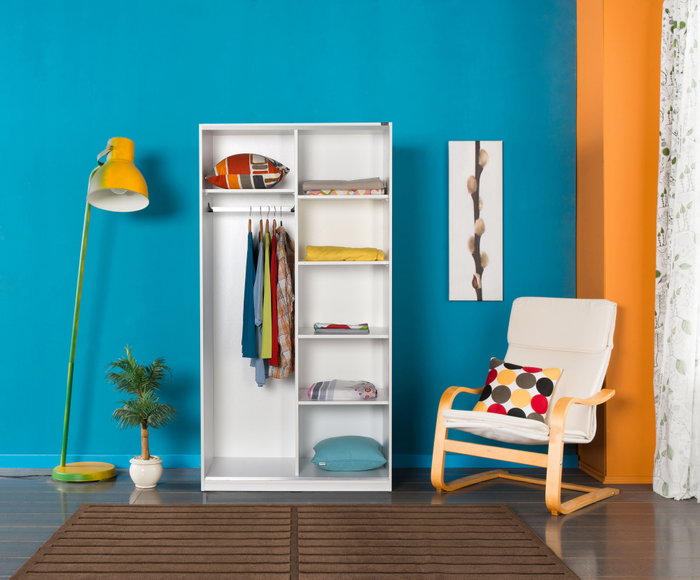 Hanah Home Armario de Puertas Correderas Blanco Hanah Home Armario de Puertas Correderas Blanco